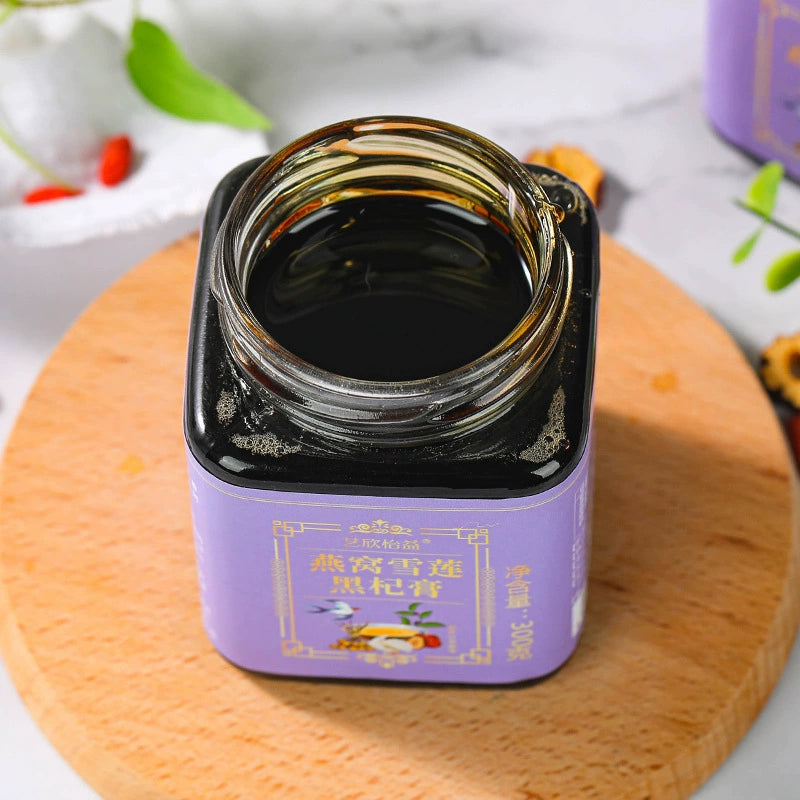Bird’s Nest, Snow Lotus & Black Goji Berry Paste | Yanwo Xuelian Heiqi Gao | 300g-Pure Chinese Herb™