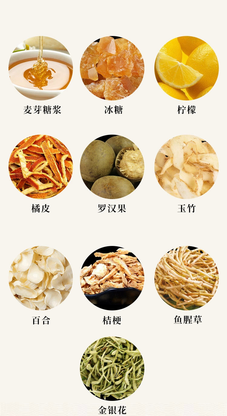 Crystal Sugar Lemon Polygonatum Paste | Bingtang Ningmeng Yuzhu Gao | 300g-Pure Chinese Herb™
