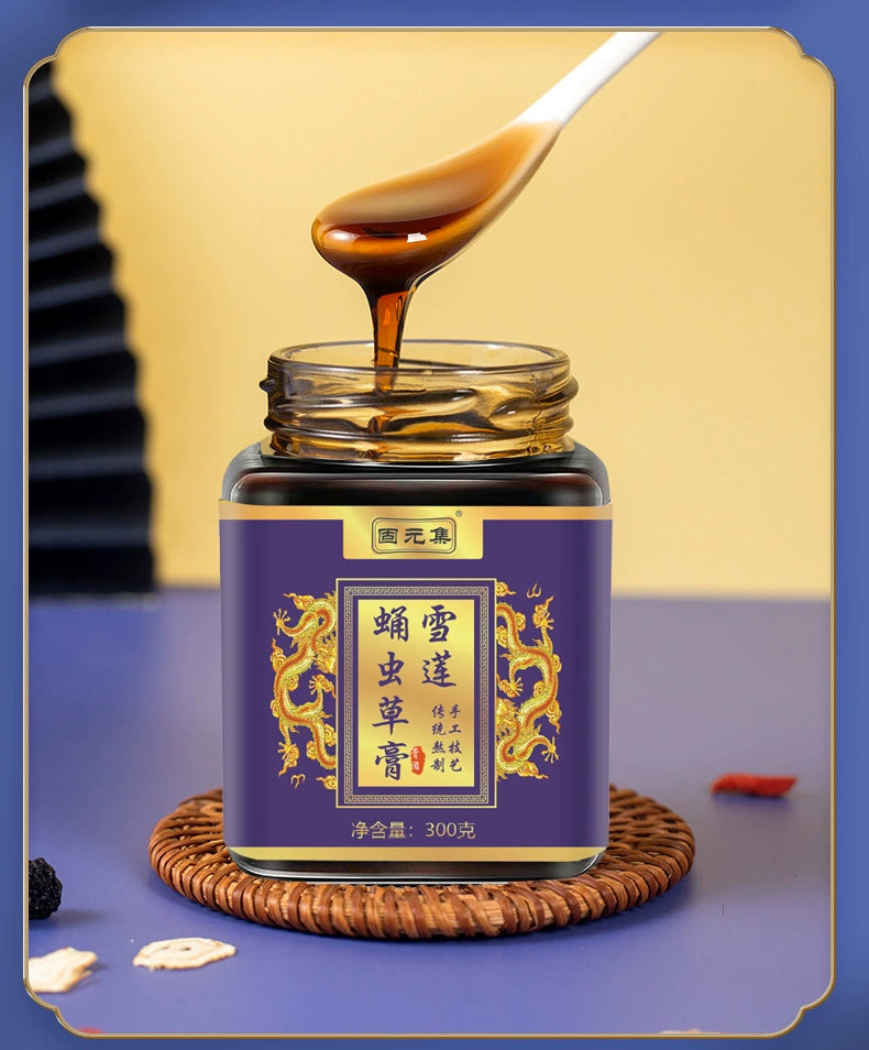 Snow Lotus & Cordyceps Militaris Tonic Paste | Xuelian Yongchongcao Gao | 300g-Pure Chinese Herb™