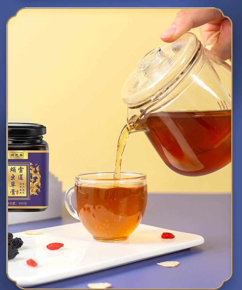 Snow Lotus & Cordyceps Militaris Tonic Paste | Xuelian Yongchongcao Gao | 300g-Pure Chinese Herb™