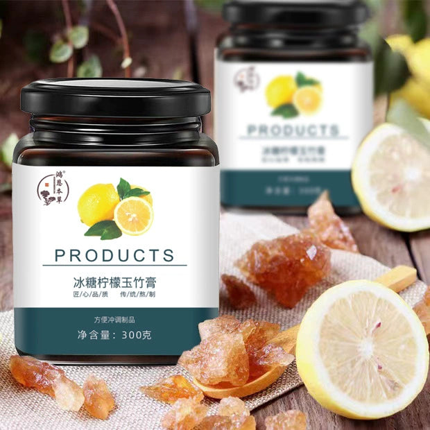 Crystal Sugar Lemon Polygonatum Paste | Bingtang Ningmeng Yuzhu Gao | 300g-Pure Chinese Herb™