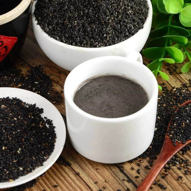 Semen Sesami Nigrum Powder Black Sesame Herb Powder Hei Zhi Ma Fen-Pure Chinese Herb™