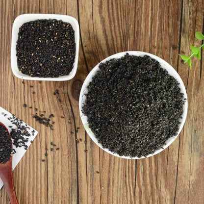 Semen Sesami Nigrum Powder Black Sesame Herb Powder Hei Zhi Ma Fen-Pure Chinese Herb™